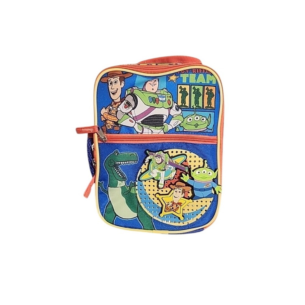 Disney Pixar Toy Story Insulated Lunch Bag Woody Buzz Lightyear Blue
